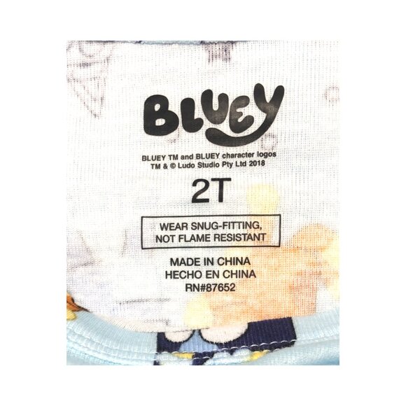 PAJAMAS, 2T, BLUEY,  NWT - Picture 4 of 5